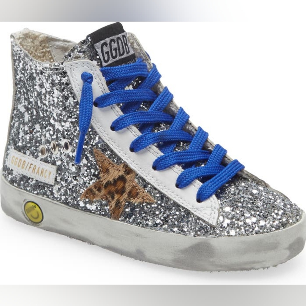 Golden Goose Kids Francy Glitter Classic High Top, Size 9.5US / 26EU